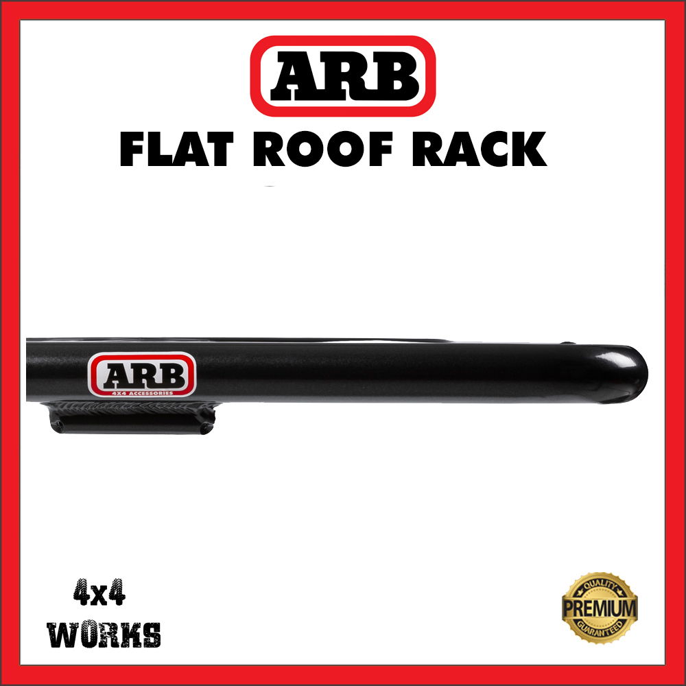 ARB steel roof rack, black with fitting kit