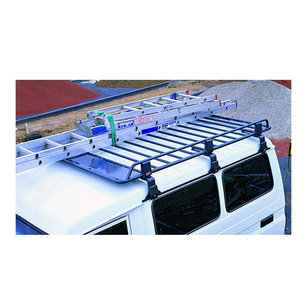 ARB steel roof rack, black with fitting kit