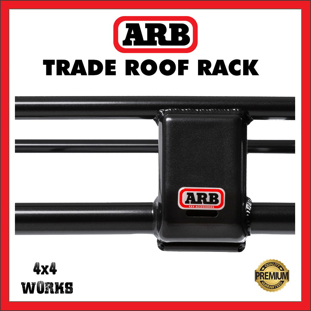ARB steel roof rack, black with fitting kit
