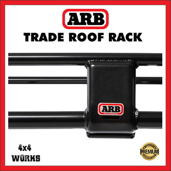 ARB steel roof rack, black with fitting kit