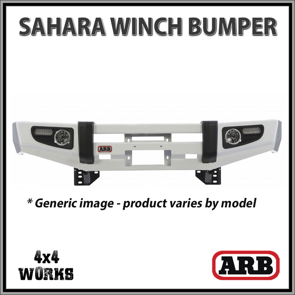 Steel winch bumper fitted to vehicle, black
