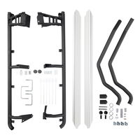 Steel side protection steps and bars, black