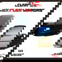 Next Gen towing mirrors for caravans, boats, trailers, black pair