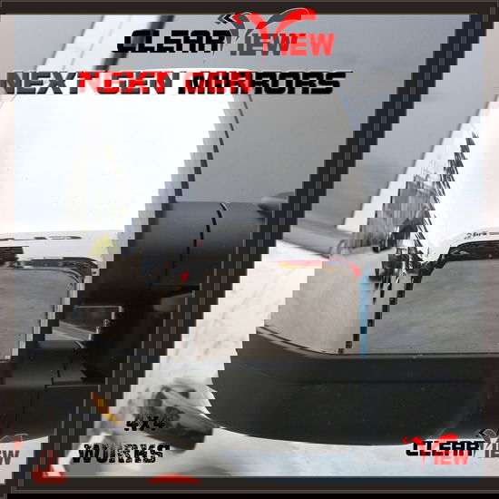Next Gen towing mirrors for caravans, boats, trailers, black pair