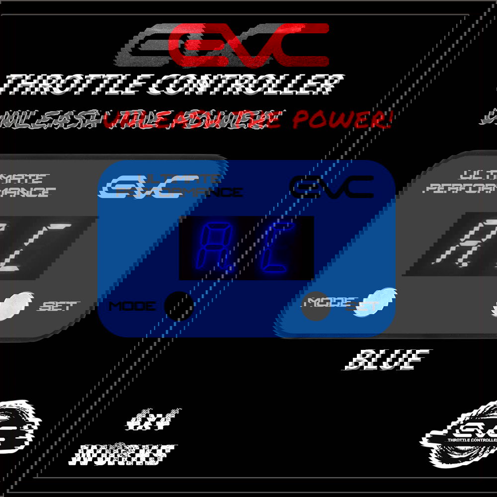 Throttle controller face plate, blue