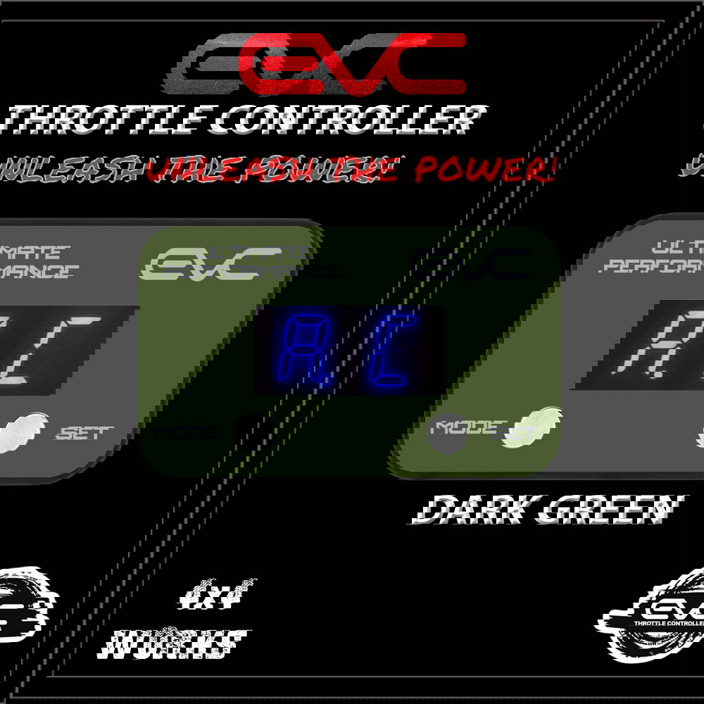 Throttle controller face plate, dark green