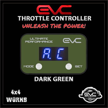 Throttle controller face plate, dark green