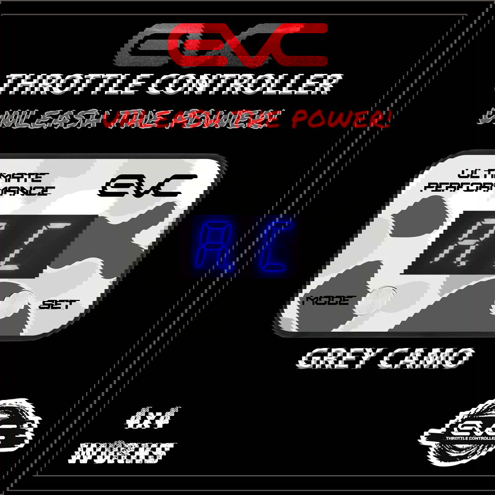 Throttle controller face plate, grey camo