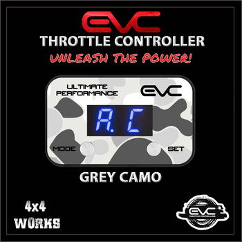 Throttle controller face plate, grey camo