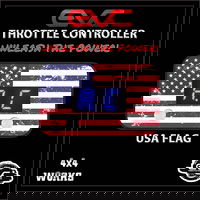 Throttle controller face plate, USA flag