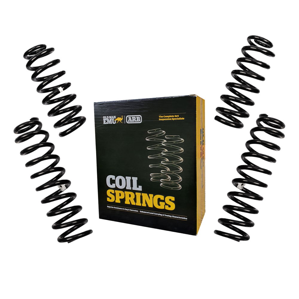 Pair of black Old Man Emu suspension coil springs