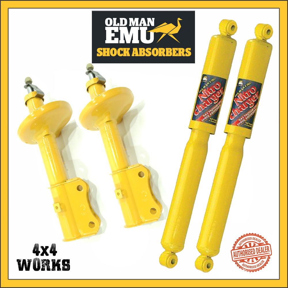 Set of Old Man Emu dampers, yellow, nitrogen filled