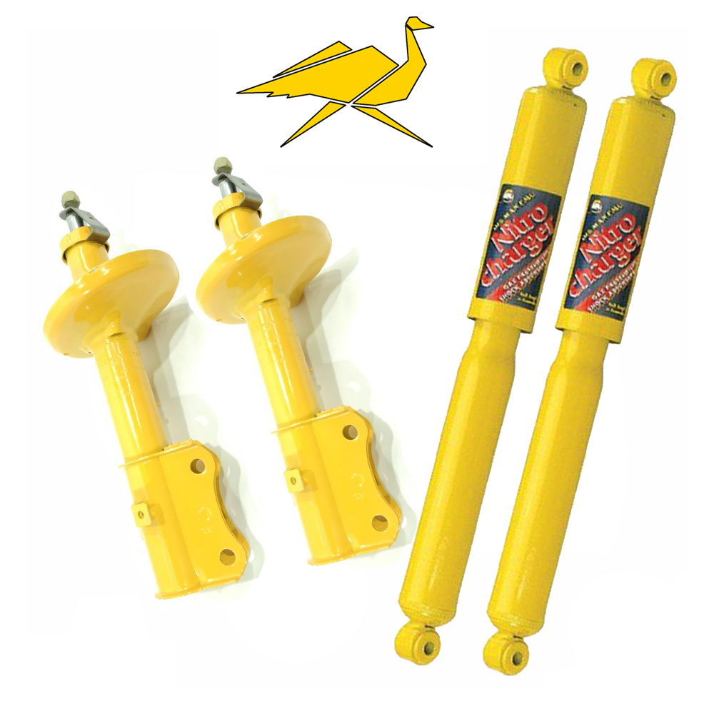 Set of Old Man Emu dampers, yellow, nitrogen filled