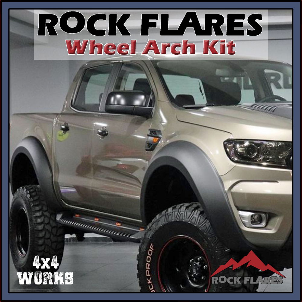 Tough ABS wheel arches on 4x4 truck