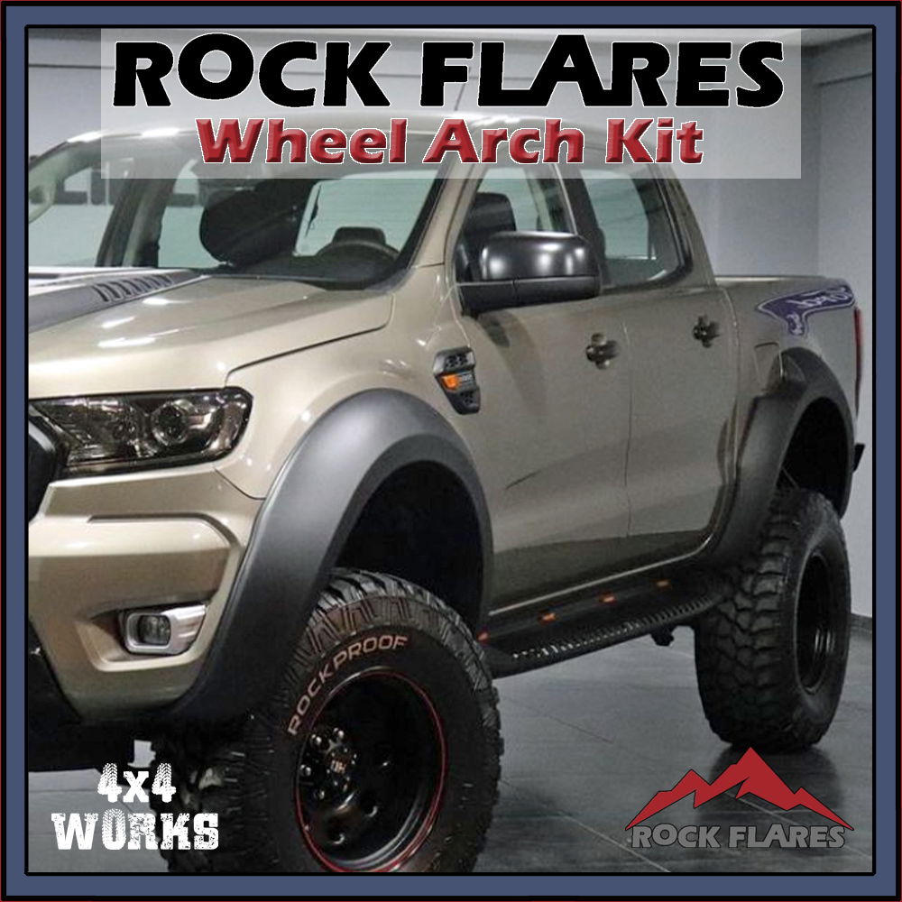 Tough ABS wheel arches on 4x4 truck