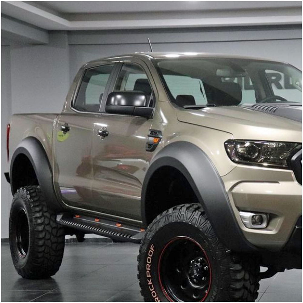 Tough ABS wheel arches on 4x4 truck
