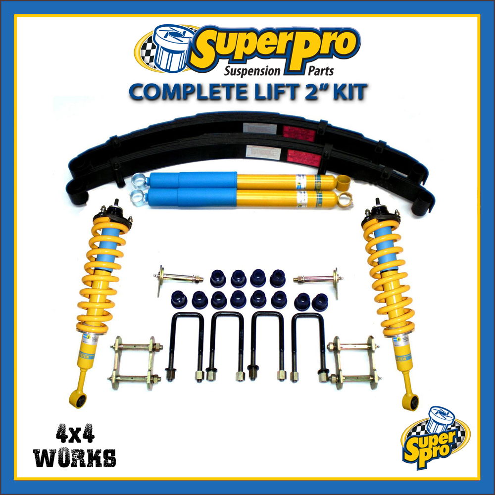 SuperPro Suspension Lift Kit Isuzu D-Max Series 2 2012-20 Bilstein King  Springs 50mm 2 Lift - 4x4 Works