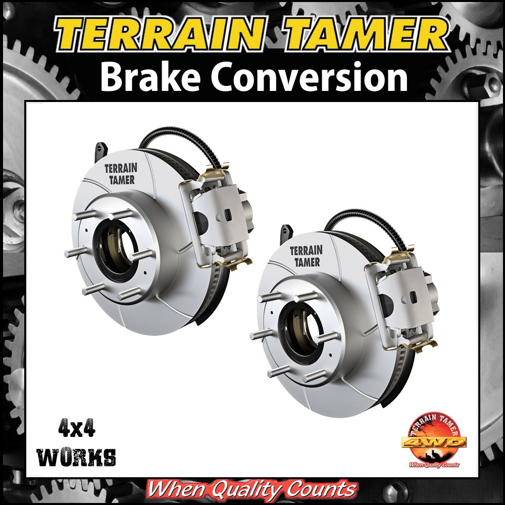 Drum to disc brake conversion kit for 4x4 models