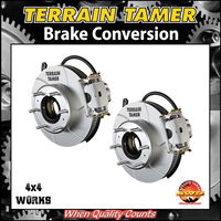Drum to disc brake conversion kit for 4x4 models