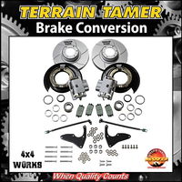 Drum to disc brake conversion kit for 4x4 models