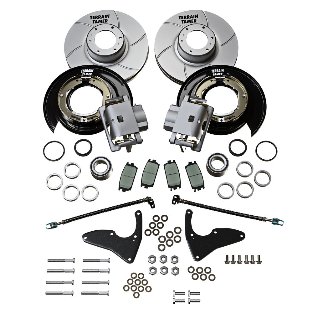 Drum to disc brake conversion kit for 4x4 models