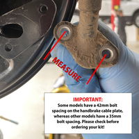 Drum to disc brake conversion kit for 4x4 models