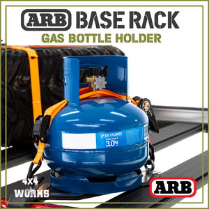 ARB modular aluminium alloy roof rack system with multiple accessories and brackets