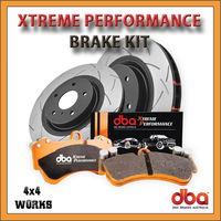 High performance rotors discs and pads, pair slotted