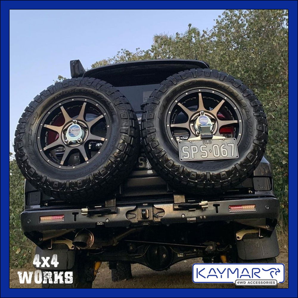 4x4 rear wheel carrier protection bumper bar