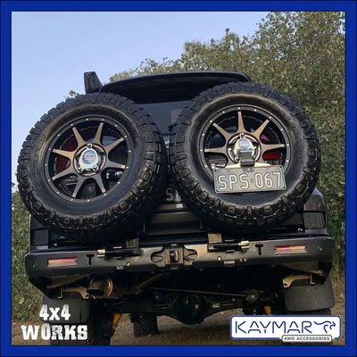 4x4 rear wheel carrier protection bumper bar