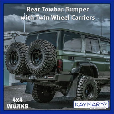 4x4 rear wheel carrier protection bumper bar