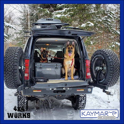 4x4 rear wheel carrier protection bumper bar