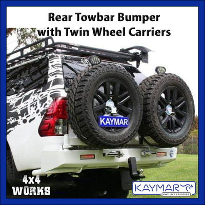 4x4 rear wheel carrier protection bumper bar