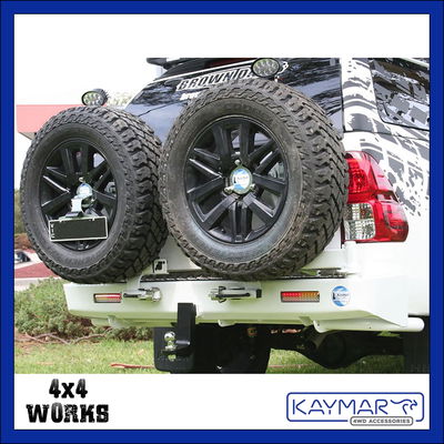 4x4 rear wheel carrier protection bumper bar