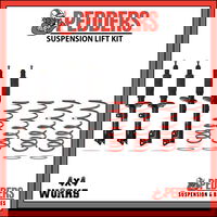 Suspension lift kit with springs, shock absorbers, optional air bags