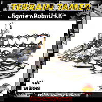 Engine rebuild kit with gaskets, pistons, bearings, seals