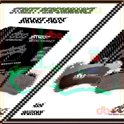 Street Survival performance green brake pads, low dust