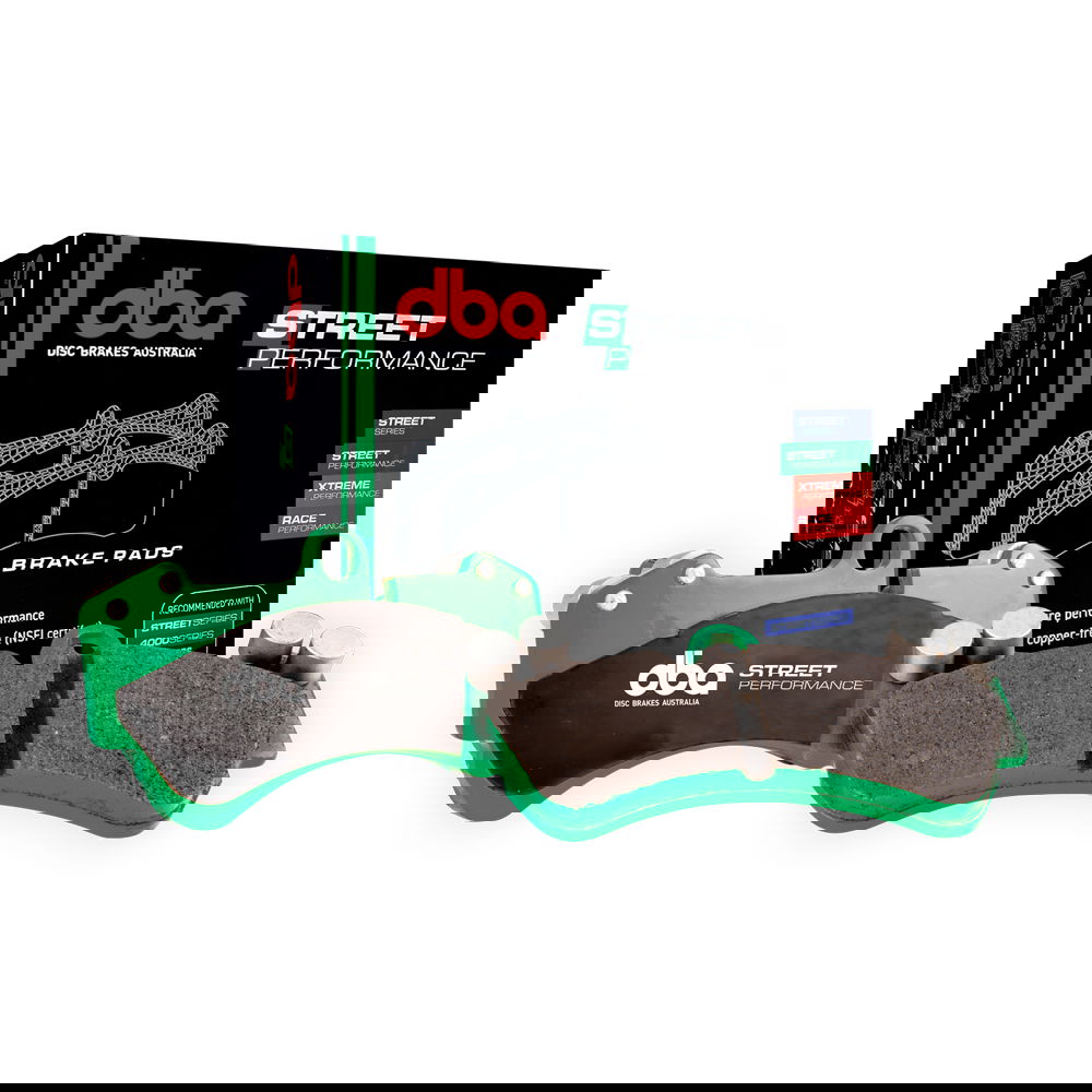 Street Survival performance green brake pads, low dust