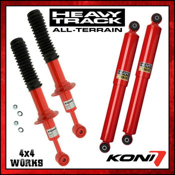 Set of heavy duty ride adjustable shocks and dampers for 4x4 models