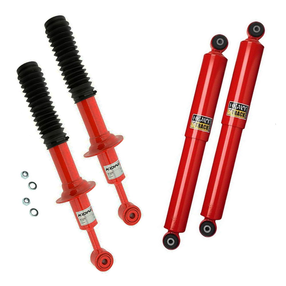 Set of heavy duty ride adjustable shocks and dampers for 4x4 models
