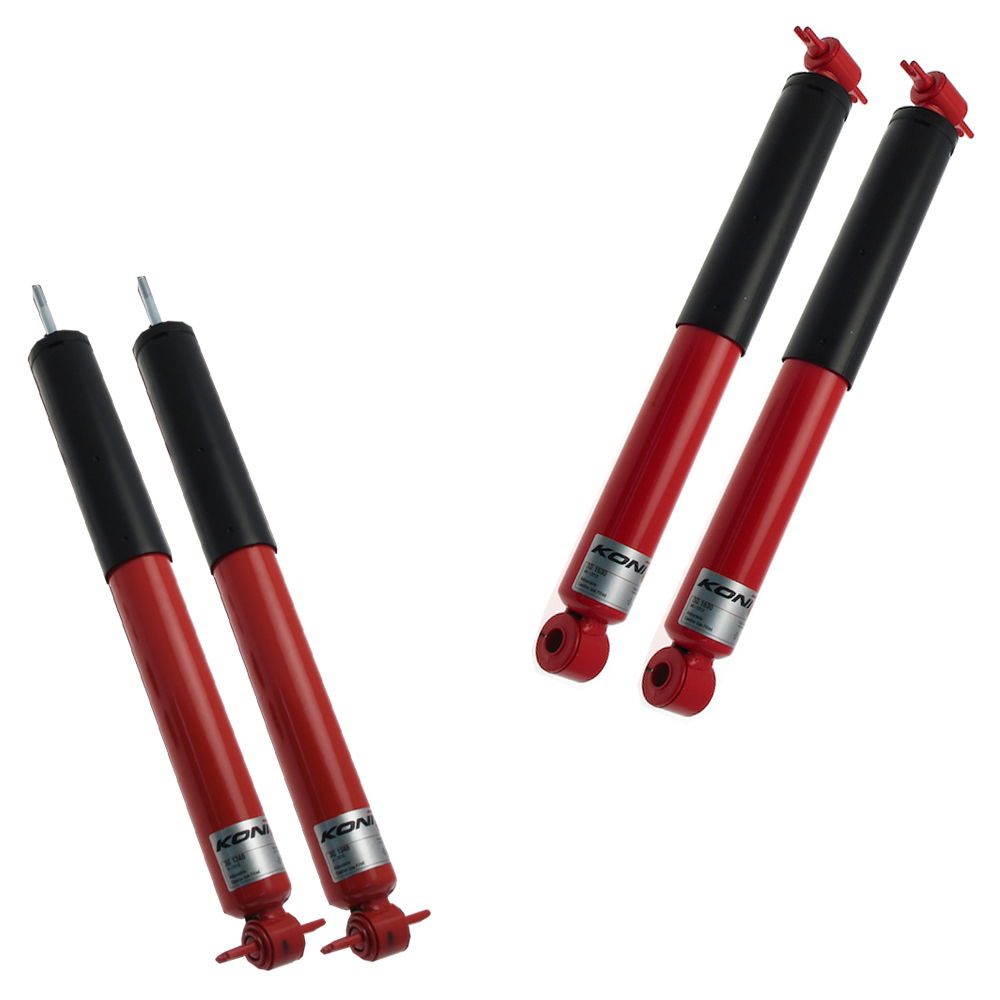 Set of heavy duty ride adjustable shocks and dampers for 4x4 models