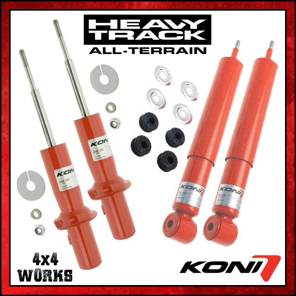 Koni Heavy Track Raid Dampers Ssangyong Rexton Awd Adjustable Shock Absorbers Front Rear