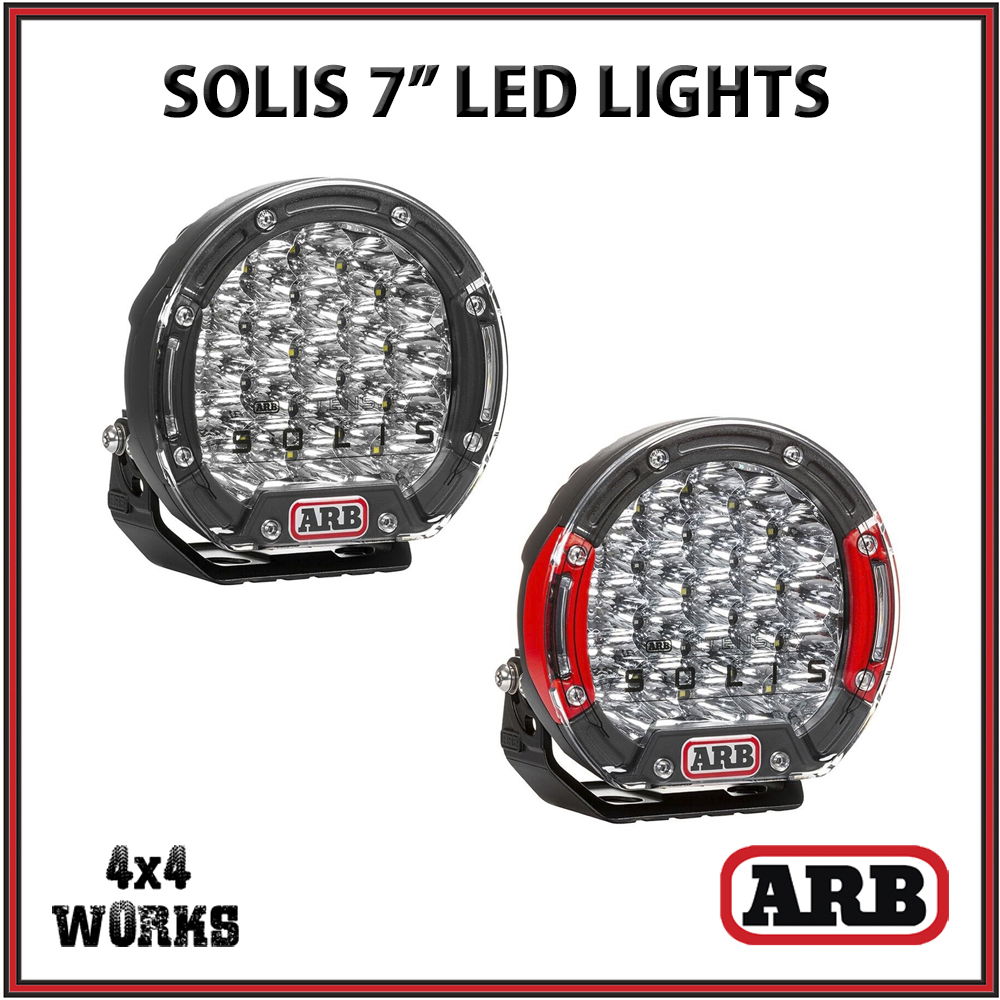 Solis 7 Inch LED Dimmable Spot Lights Round Pair