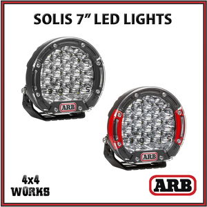 Solis 7 Inch LED Dimmable Spot Lights Round Pair