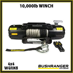 Bushranger 4x4 electric winch kit with fairlead and rope