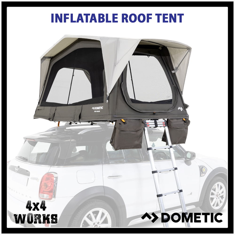 Dometic roof top folding tent with ladder