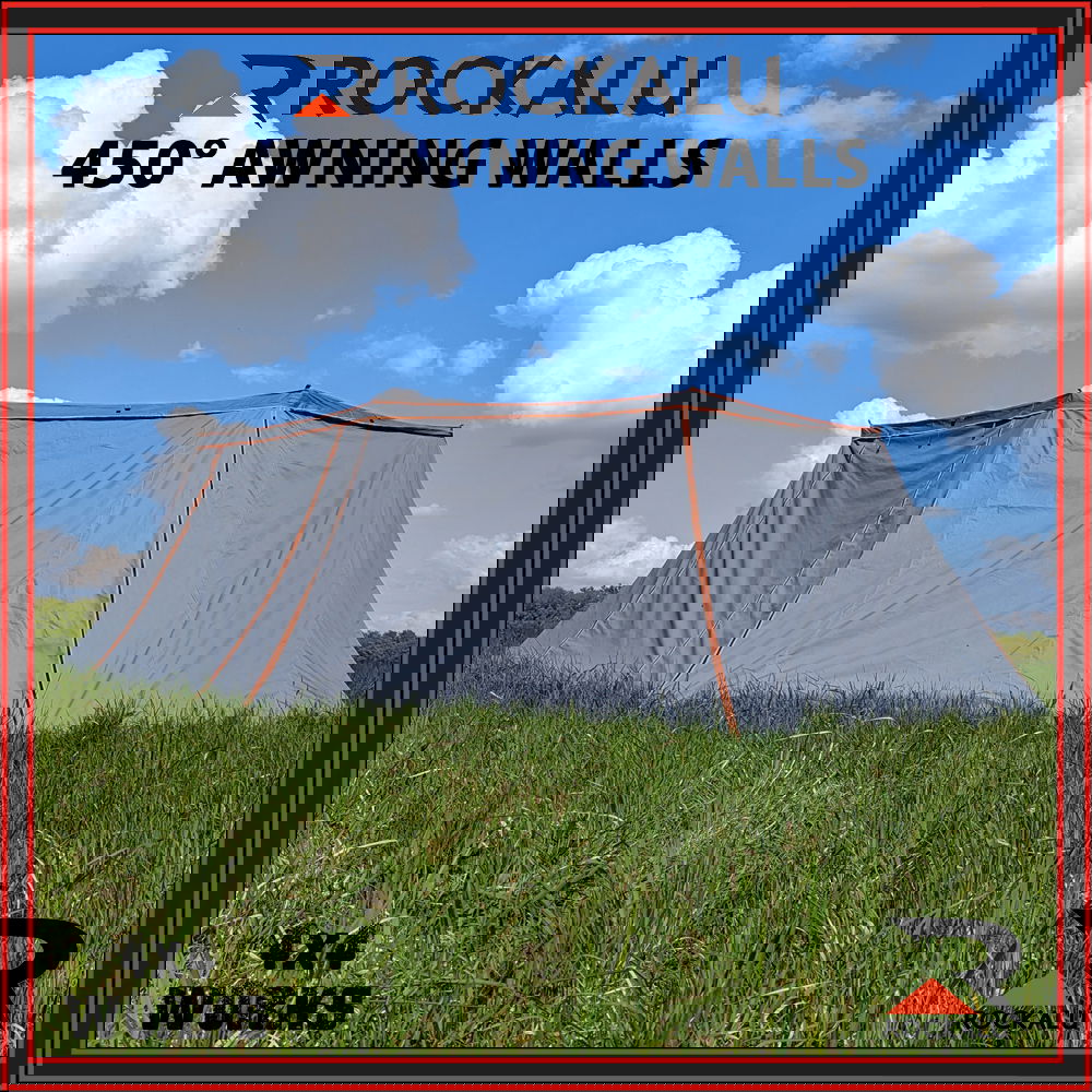 270 degree batwing wrap around awning
