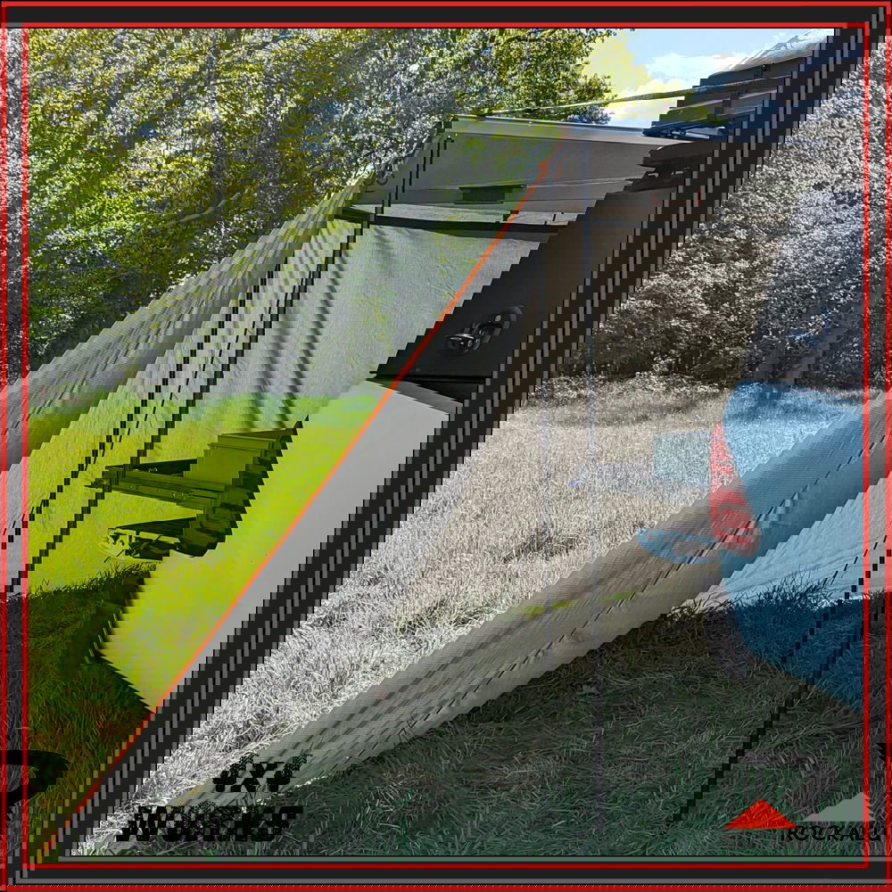 270 degree batwing wrap around awning
