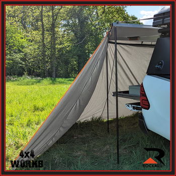 270 degree batwing wrap around awning