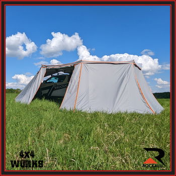 270 degree batwing wrap around awning